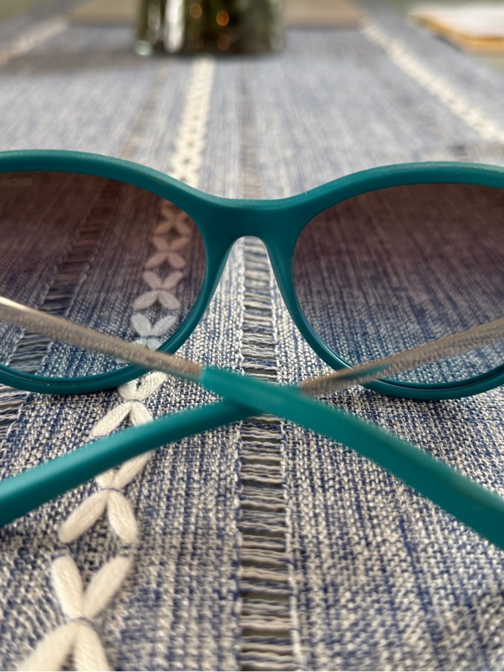 Michael Kors Cream Sunglasses Case with Teal Frame Sunglasses - (MK6014) - Picture 4 of 4